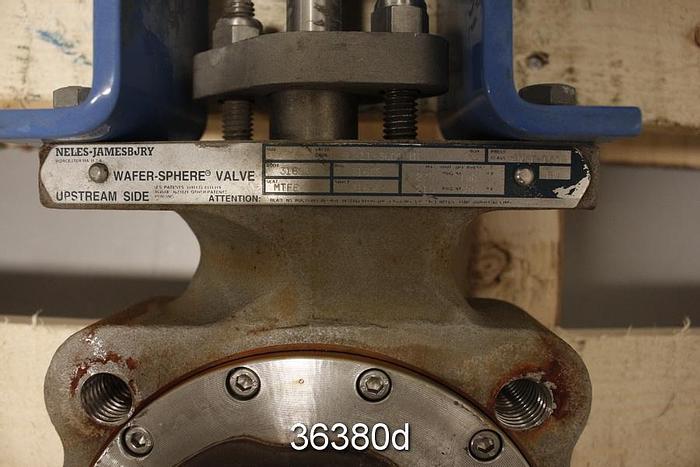 Used Neles Jamesbury 815L-11-3600-MT 3" Hand Operated Butterfly Valve #36380