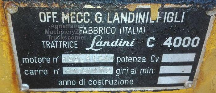 Usato 1968 Landini CL 4000