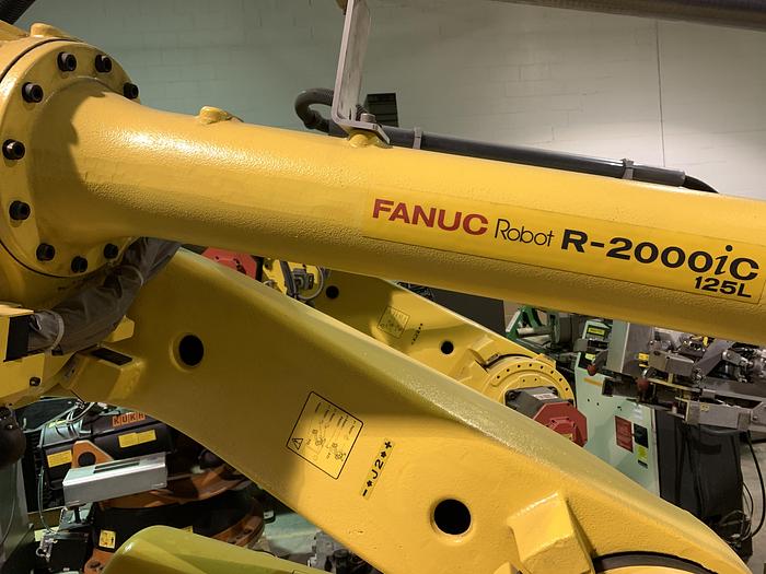 Used FANUC R2000iC/125L 6 AXIS CNC ROBOT WITH R30iB CONTROLLER, IR VISION, 125KG X 3,100 MM H REACH