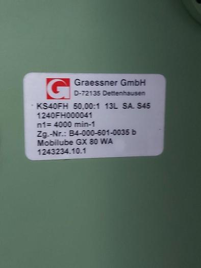 Kegelstirnradgetriebe, KS40FH, 50:1, 13L Sa. S45, Grässner, neu