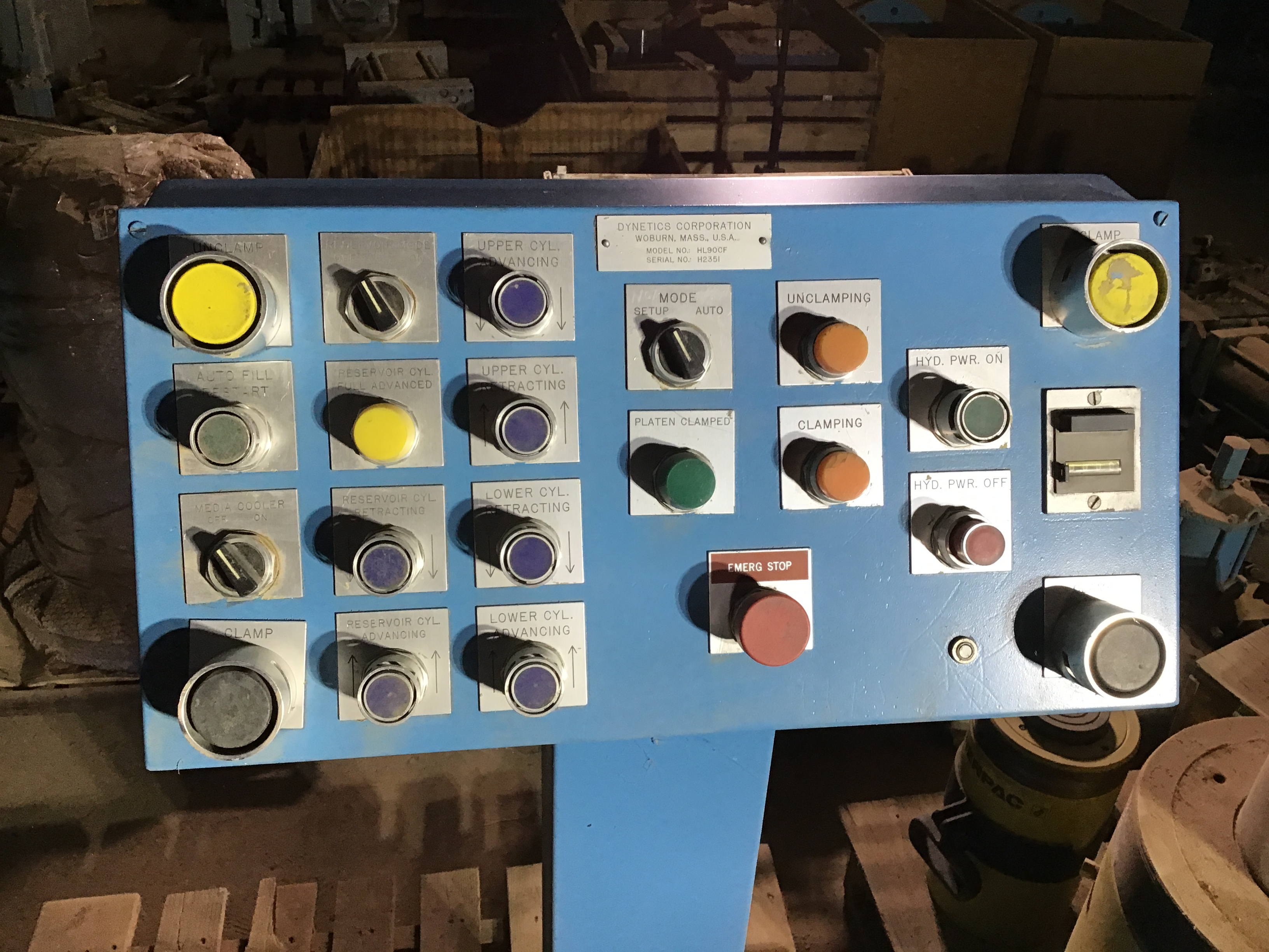 Used Dynetics Dynaflow Model HL90CF Abrasive Flow Honing Machine