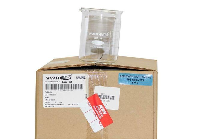 VWR Griffin Low Form Beaker 600mL, Cat:89000-208 Lot of 12 NEW (6718)W