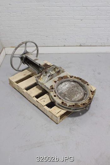 Used Dezurik 14" Hand Operated Knife Gate Valve #32502