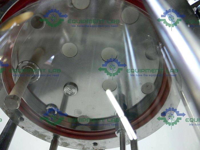 Used Braun 880 141/0 13.7L 1.3 bar 124C Schott Gerate Glass Bio Reactor + .75kW Motor