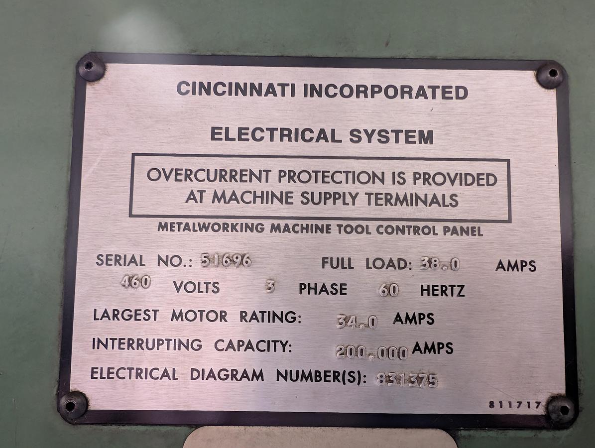 Used Cincinnati 1/4" x 10' shear