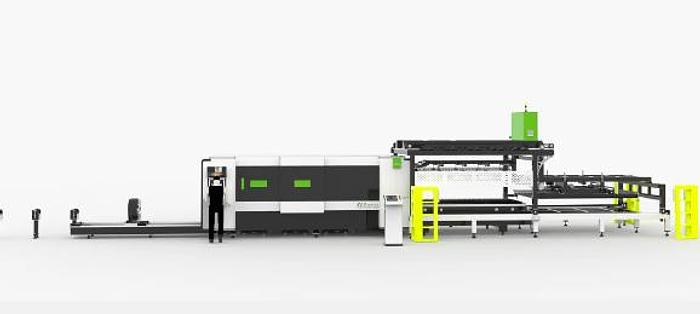 FLY PRO 5'X10' | 1500W - 6000W IPG | Fiber Laser Metal Sheet and Pipe Cutter Full Enclosure with Parallel Shuttle Table