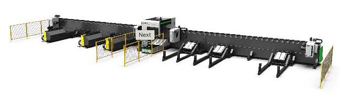 Hytube Titan TUBE CUTTER 6000W 20" Dia 4 Chuck Fiber Laser Pipe Cutting Machine