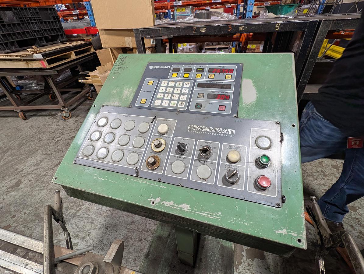 Used Cincinnati 1/4" x 10' shear