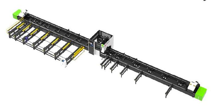 Hytube 3Chuck TUBE CUTTER 2000W - 6000W | Fiber Laser Pipe Cutting Machine with Auto Loading