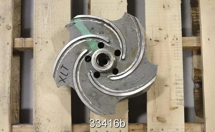 Used Goulds 3196 XLT 6x8x17 Pump 15", 5 Vane Impeller #33416