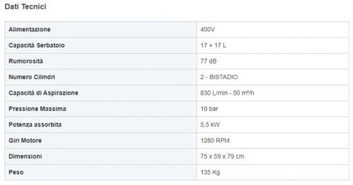 Compressore professionale carrellato FIAC PONY AB 858