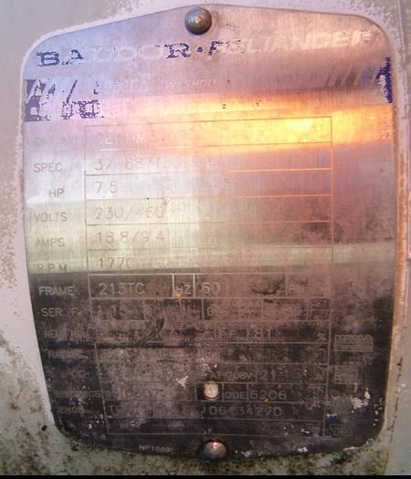 Used Pump, Centrif., 7.5 HP, Fristam, Mdl FPX3451, 300 GPM #S744942