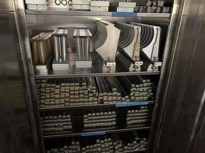 Used Solid Dose Filling line featuring IMA/Merrill Slat Counter