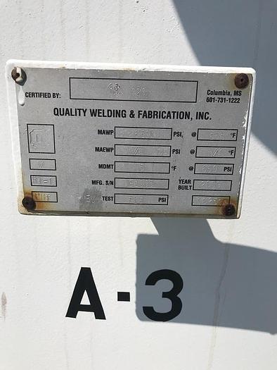 Used Used Quality Welding & Fabrication Inc. approximately 537 cu.ft. CS Column