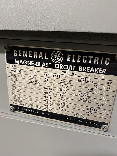Used GENERAL ELECTRIC MAGNE-BLAST CIRCUIT BREAKERS