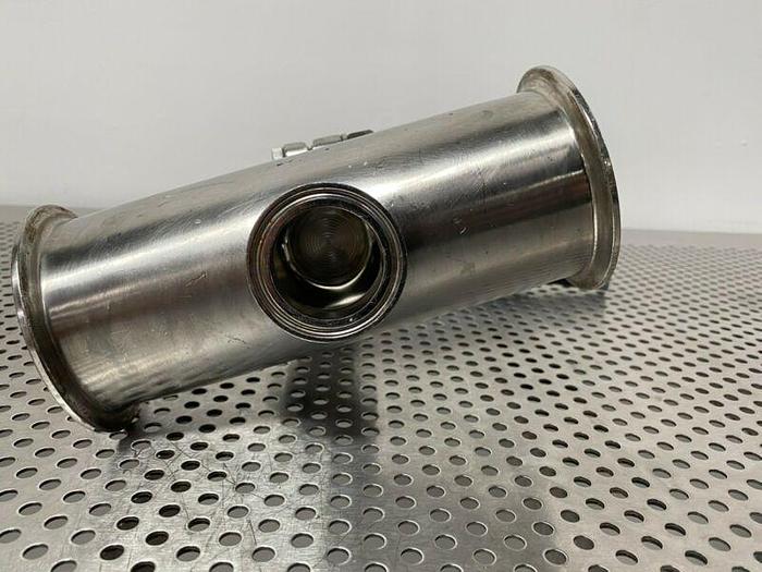 Used ITT Industries 117P55 Adjustable Pressure Switch w/ Piping & High Pressure Clamp