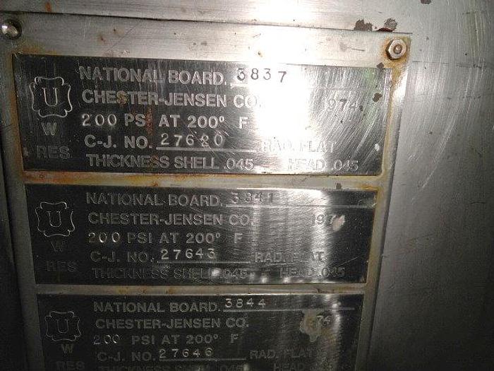 Used Chester Jensen 8-Plate Chiller; Md# B8-OT-8-32