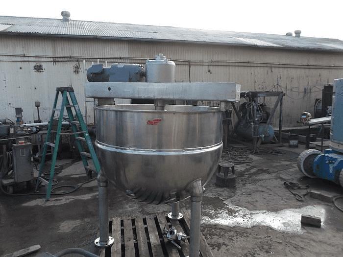 Used 200 GALLON DOVER DOUBLE MOTION KETTLE – JACKETED