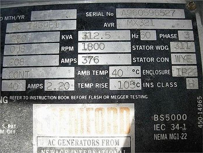 Used 1990 DETROIT 250 KW/12V71 - GENERATOR