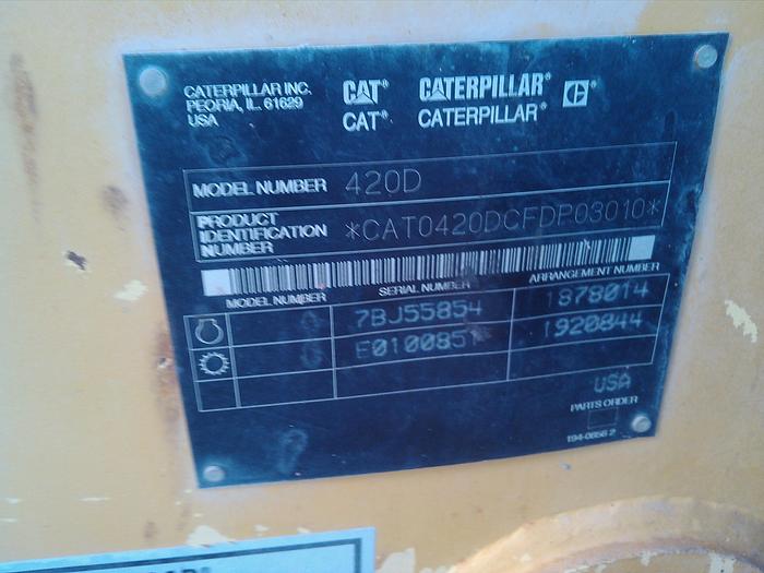 Used 2001 CATERPILLAR 420D - BACKHOES