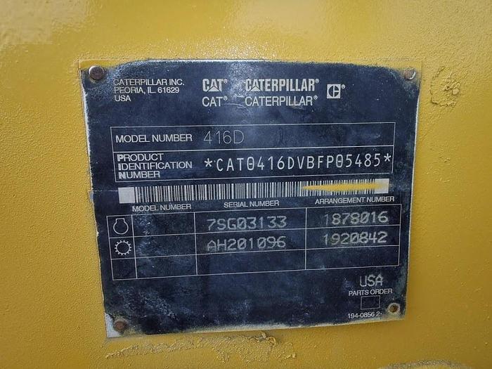 Used 2001 CATERPILLAR 416D - BACKHOES