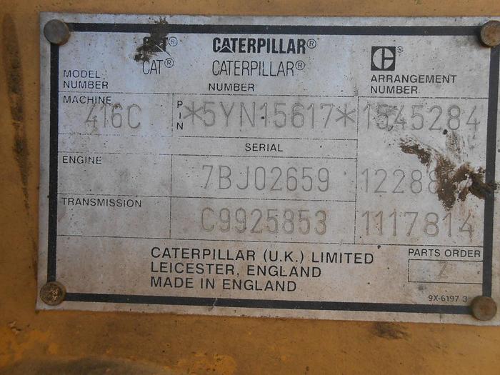 Used 1999 CATERPILLAR 416C - BACKHOES