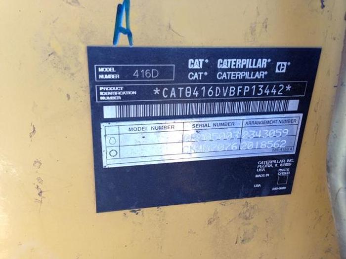 Used 2001 CATERPILLAR 416D - BACKHOES