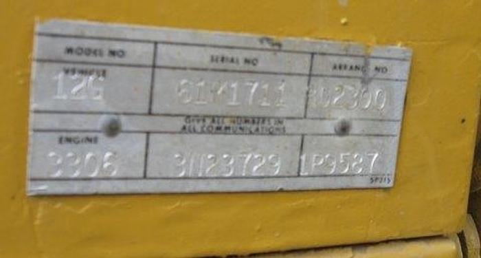 Used CATERPILLAR 12G - MOTOR GRADERS