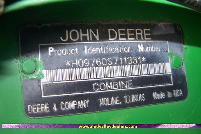 Used 2005 JOHN DEERE 9760 STS - COMBINES