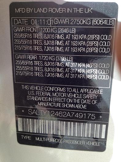 Used 2002 LAND ROVER DISCOVERY II - SUV