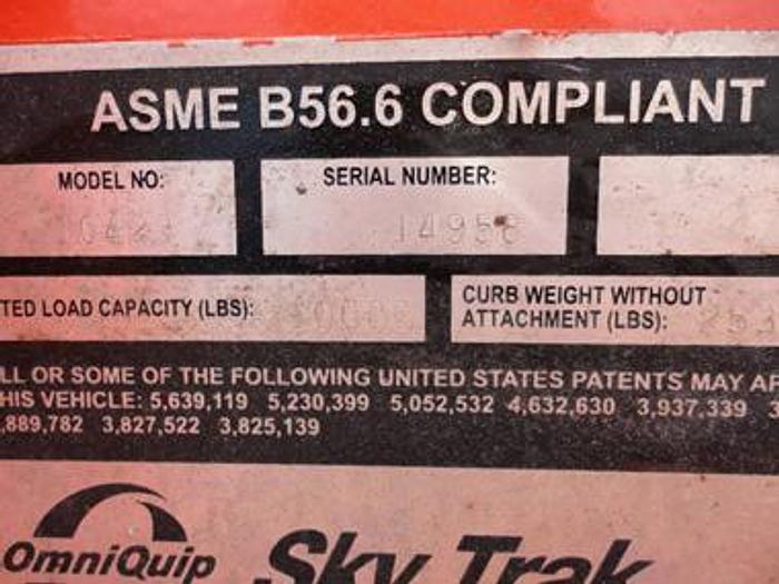 Used 2001 SKYTRAK 10042 - FORKLIFTS