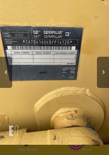 Used 2004 CATERPILLAR 416D - BACKHOES