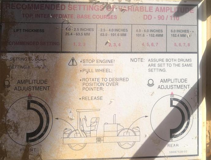 Used 2001 INGERSOLL RAND DD110 - COMPACTORS