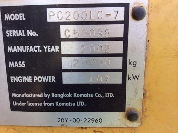 Used KOMATSU PC200LC7 - EXCAVATORS