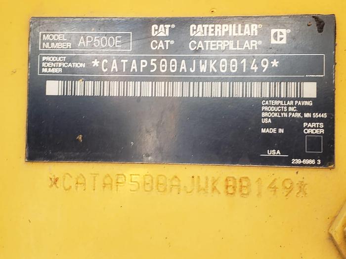 Used 2012 CATERPILLAR AP500E - PAVING EQUIPMENT