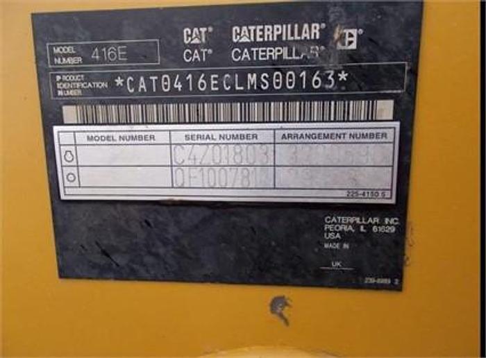 Used 2010 CATERPILLAR 416E - BACKHOES