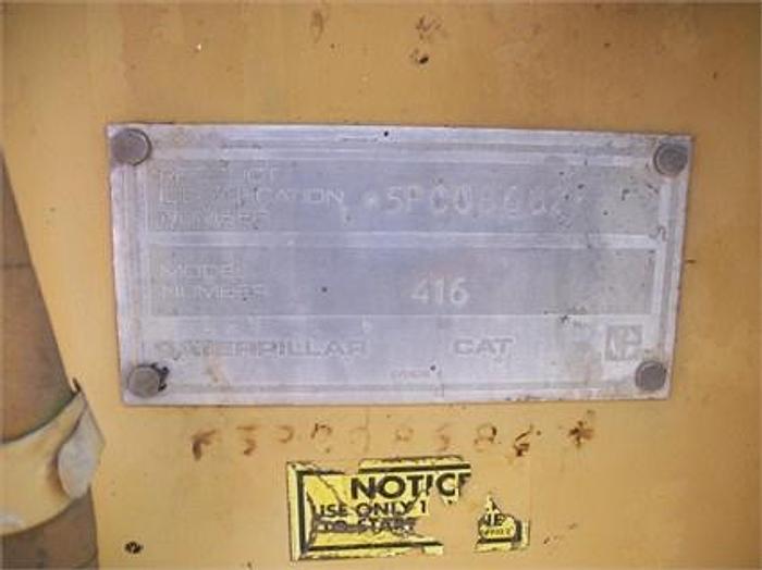 Used 1988 CATERPILLAR 416(5PC) - BACKHOES