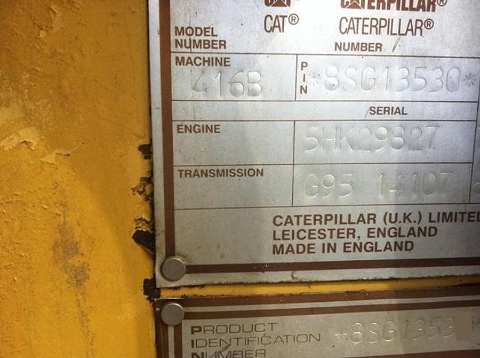 Used 1995 CATERPILLAR 416B - BACKHOES