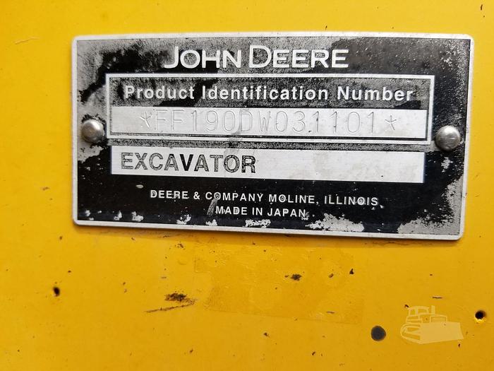 Used 2010 JOHN DEERE 190D W MONOBLOCK BM - EXCAVATORS