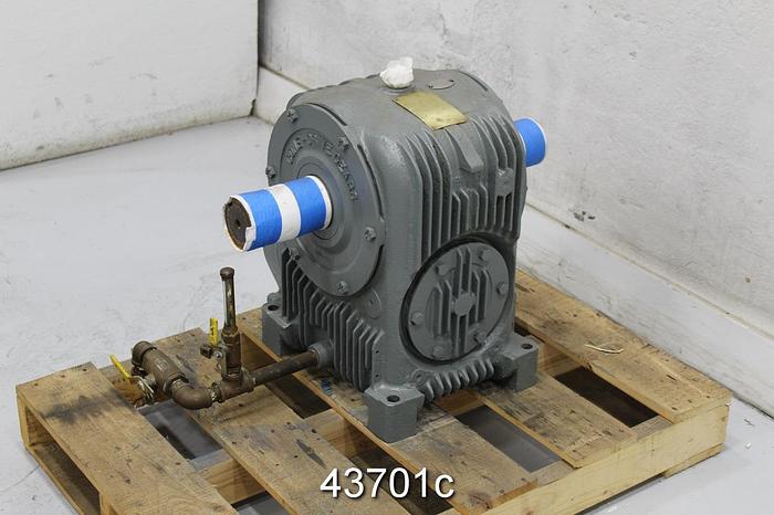 Used Michigan Tool Co. FHU-7600C-BL Right Angle Dual Output Gear Box, 15/1 Ratio #43701