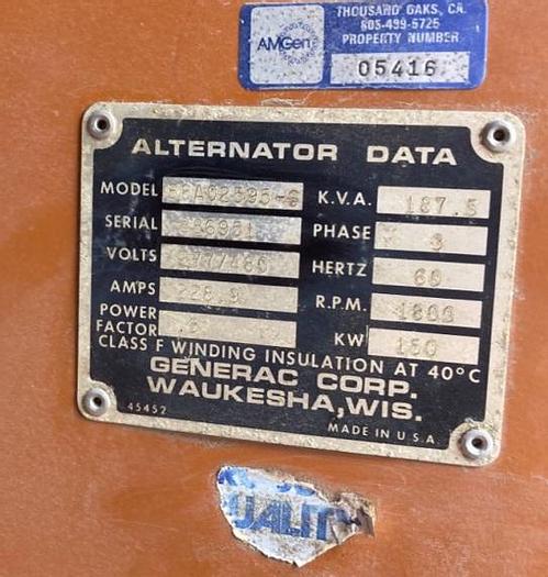 Used 2000 Generac 150Kw