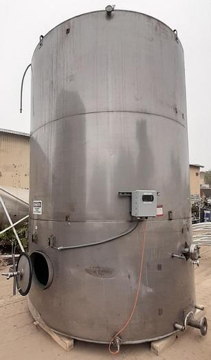 Used Tank, 5,215 Gallon, S/st, CT/FB, 8.5' x 1', Coils #S743352