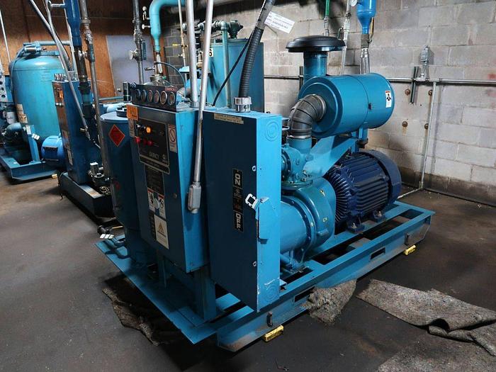 Used QUINCY 490 100 HP ROTARY SCREW AIR COMPRESSOR
