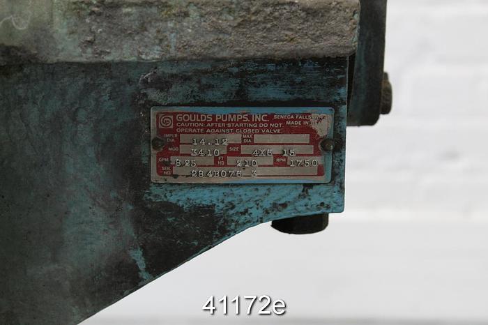 Used Goulds 3410 4x6x15 Split Case Pump, SS Casing, 14.12" SS Impeller #41172