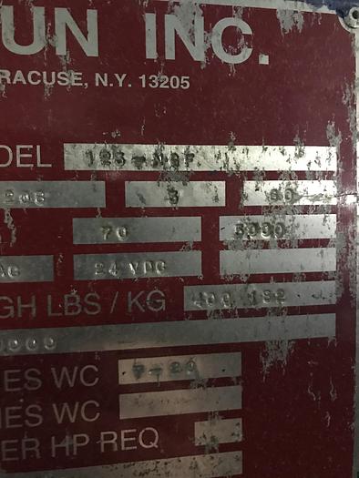 Used 2000 Braun 400lb gas dryer