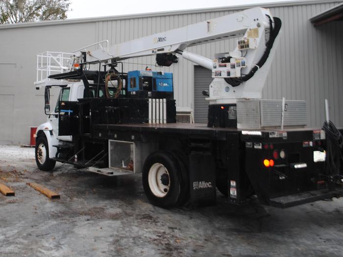 Used Altec LS63 on 2015 International 4300 SBA 4x2 Reg Cab Flatbed Truck - M37501