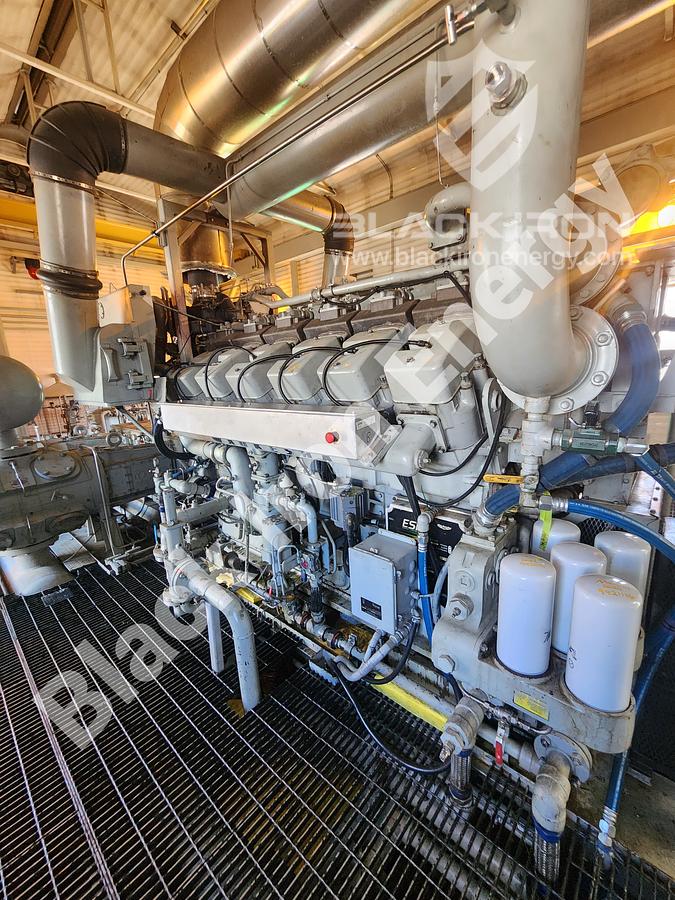 Used 1480 hp Waukesha L7042GSI Natural Gas Engine c/w Silencer/Catalytic Converter (Tag K-1220)