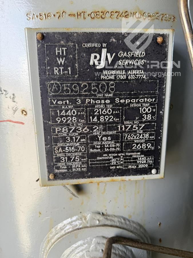 Used 30" Vertical w/ 400BBL Tank - Separator #14538