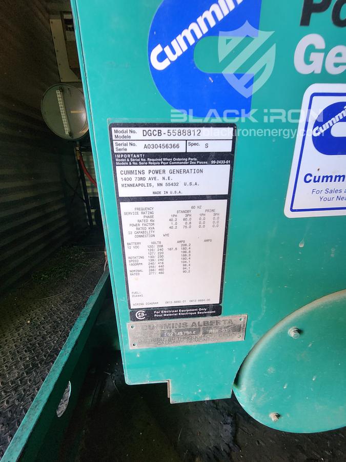 Used Dual 60kw, Nat Gas / Diesel