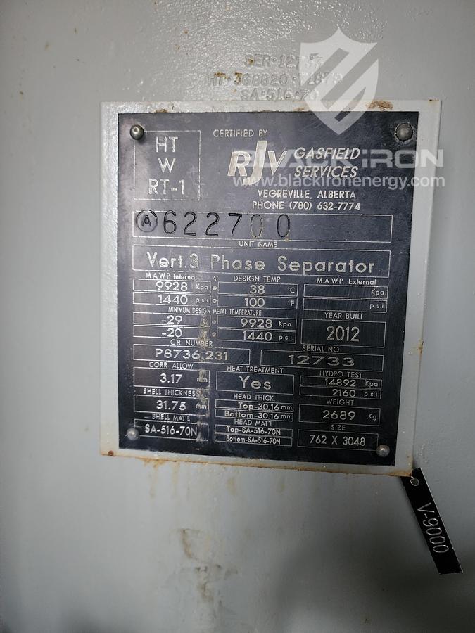 Used RJV 30" Vertical w/ 400BBL Tank - RARE Unit #5